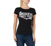 BOXEUR DES RUES T-Shirt Graficata Donna (IT, Testo, L, Regular, Regular, Black)