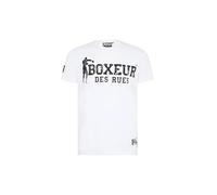 BOXEUR DES RUES T-Shirt Iconica Bianca e Nera (IT, Testo, 3XL, Regular, Regular, White-Black)