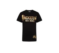 BOXEUR DES RUES® T-Shirt Iconica da Bambino, Nero e Oro (IT, età, 10 Anni, Regular)
