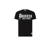 BOXEUR DES RUES T-Shirt Iconica Nera e Bianca (IT, Testo, XS, Regular, Regular, Black-White)