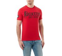 BOXEUR DES RUES T-Shirt Iconica Rossa (IT, Testo, L, Regular, Regular)