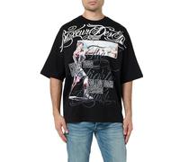 BOXEUR DES RUES T-Shirt Over Graficata in Stile Chicano (IT, Testo, L, Regular, Regular)