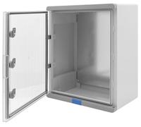 BOXEXPERT® Armadio di controllo esterno assolutamente impermeabile fino a 1 m di profondità [plastica ABS IP67 alloggiamento porta a vista] grigio (serie Fleet Pro) 500 x 400 x 240 mm | scatola di