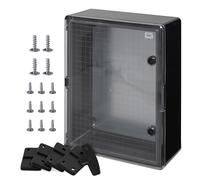 BOXEXPERT cassetta di distribuzione esterno IP65 ABS 500 x 400 x 180 mm Fleet, impermeabile, armadio elettrico/wand, custodia industriale vuota, nera