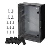 BOXEXPERT cassetta di distribuzione esterno IP65 ABS 600x400x200mm Fleet, impermeabile, armadio elettrico/wand, custodia industriale vuota, nera