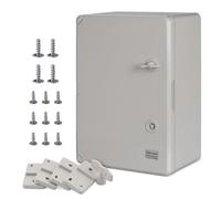 BOXEXPERT Custodia in plastica ABS, IP65, custodia a parete, custodia vuota, 350x250x150 mm, grigio, custodia serie Fleet