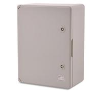 BOXEXPERT Custodia in plastica ABS, IP65, custodia a parete, custodia vuota, 400x300x170mm, grigio, custodia serie Fleet