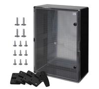 BOXEXPERT Custodia in plastica ABS, IP65, custodia a parete, custodia vuota, 700x500x250mm, nero, trasparente, custodia serie Fleet