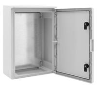 BOXEXPERT Scatola di distribuzione esterna impermeabile con tetto a pioggia classe IP65, plastica ABS 500x350x195 mm serie Fleet Roof grigio | armadio elettrico esterno