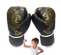 Boxhandschuhe,Boxhandschuhe, Sparring-Boxhandschuhe, Kinder Boxhandschuhe, Kinder Unisex PU Leder Tiger Bedruckt Fight Match Handschutz Fitness Sporthandschuhe für Männer