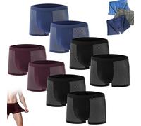 Boxhero Boxer in Fibra di Bambù da 4/8 Pezzi, Boxer in Fibra di Bambù, Boxer in Bambù Box Hero per Intimo da Uomo Comfort per Tutto il Giorno, Intimo da Uomo in Bambù Boxer in Bambù (8 pezzi-B,XL)