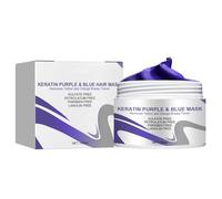 Boxiatil Maschera per Capelli Viola alla Cheratina, Shampoo Antigiallo Tonalizzante Capelli Biondi Bianchi Decolorati o Trattati - Maschera Ristrutturante Profonda per Capelli Biondi