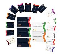 Boxiki Travel Maniche di blocco RFID per passaporto e carte di credito (Mix - 20 pcs)