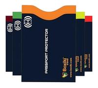 Boxiki Travel Maniche di blocco RFID per passaporto e carte di credito (Passport - 5 pcs)