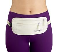 Boxiki Travel Marsupio Portasoldi Nascosto per Uomo e Donna - Marsupio a Blocco RFID per Passaporto, Portafoglio e Telefono (Beige)