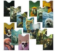 Boxiki Travel RFID modo migliore per proteggere le tue carte dai furti elettronici.Design resistente,leggero e compatto per adattarsi a qualsiasi tasca o borsa.(Animali)