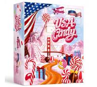 BOXILAND® calendario avvento USA 2026, 24 dolci americani, candy | 24 dolci cult USA come Reese's, Nerds e Warheads - dal dolce all'aspro estremo, confezionati a mano da regalare