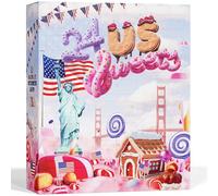 BOXILAND® Calendario dell’Avvento USA 2025 con Dolci Americani [ORIGINAL US CANDY] - Calendario dell’Avvento 2025 per Bambini, Donne & Uomini - Calendario di Dolci USA - Caramelle Americane