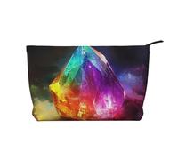 BOXILTD Beauty case con graffiti sulla parete, morbida borsa da viaggio, custodia compatta con chiusura a cerniera, ideale per gli oggetti essenziali, Pietra incandescente, Taglia unica