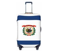 BOXILTD Copertura protettiva per bagagli da viaggio con bandiera del West Virginia, adatta per bagagli da 45,7 a 81,7 cm, nero, viola, rosso, Nero, X-Large