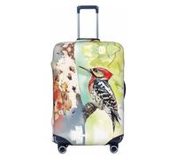 BOXILTD Copertura protettiva per bagagli da viaggio con picchio foraggiamento - Copertura protettiva per valigie da 45-81 cm, nero, viola, rosso, nero, Large