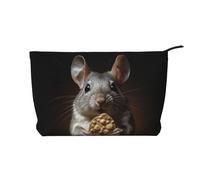 BOXILTD Cute Mouse Makeup Bag - Morbida borsa da viaggio per il trucco, custodia compatta con chiusura a cerniera, ideale per gli oggetti essenziali, Topolino carino, Taglia unica