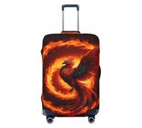 BOXILTD Cute Phoenix - Copertura protettiva per valigie da viaggio, adatta per valigie da 45-81 cm, nero, viola, rosso, nero, X-Large