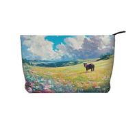 BOXILTD Flutter Butterfly - Trousse da viaggio morbida, custodia compatta per cosmetici con chiusura a cerniera, ideale per oggetti essenziali, I fiori sbocciano ovunque, Taglia unica