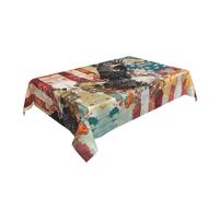 BOXILTD Goshawk - Tovaglia rettangolare in poliestere, 137 x 183 cm, elegante, per feste, ristoranti