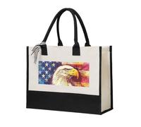 BOXILTD Soaring Eagle - Borsa larga in tela, da donna, a tracolla, versatile, per l'uso quotidiano, Aquila bella, One Size