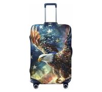 BOXILTD Soaring Eagle - Copertura protettiva per bagagli da viaggio, adatta per bagagli da 45,7 a 81,7 cm, nero, viola, rosso, Nero, X-Large