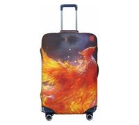 BOXILTD Soaring Phoenix - Copertura protettiva per valigie da viaggio, adatta per bagagli da 45-81 cm, nero, viola, rosso, nero, Large