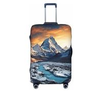 BOXILTD Spectacular Snow Mountain Travel - Copertura protettiva per valigie da 45-81 cm, nero, viola, rosso, nero, X-Large