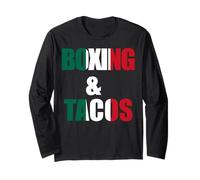 Boxing And Tacos Funny Mexico Maglia a Manica