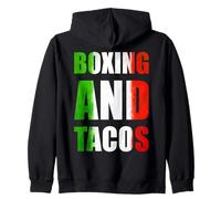 Boxing And Tacos Latinx The Mexican Style Boxing México Felpa con Cappuccio