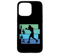 Boxing boxe Kickboxing pugile boy nonno retro Custodia per iPhone 15 Pro Max