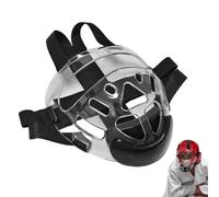 Boxing Face Guard - Clear Karate Headgear For Sparring, PC + Sponge Construction Ventilated Breathable, Adjustable Fighting Face Protector Shield, For Children Adults Men Women Training Competition
