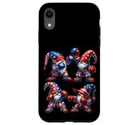 Boxing Gym Graphic For Men Patriotic 4th Of July Gnomes Custodia per iPhone XR