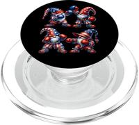 Boxing Gym Graphic For Men Patriotic 4th Of July Gnomes PopSockets PopGrip per MagSafe