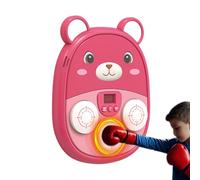 Boxing Machine per adulti Carica USB - Bear Music Punching Machine - Bacheca di punzonatura musical per giocattoli a parete a LED ricaricabile | Per allenare la palestra Sport Sports Outdoor Family Bi