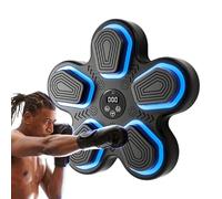Boxing Music Punch - LED Light Target Device, Adjustable Training Modes, Easy Install Wall Mount System, High Sensitivity Touch Pads | Cardio Exercise, Stress Relief Training, Indoor Fitness