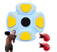 Boxing Music Punch | Wall Mounted Electronic Smart Wireless With Boxing Gloves | Workout Punching Equipment, Smart Boxing Punching, Interactive Punching Trainer For Adults, Kids