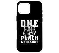Boxing Punch Knockout King of the Ring Boxing Boxer Gloves Custodia per iPhone 16 Pro Max