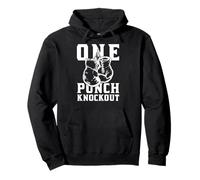 Boxing Punch Knockout King of the Ring Boxing Boxer Gloves Felpa con Cappuccio