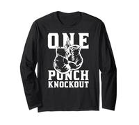 Boxing Punch Knockout King of the Ring Boxing Boxer Gloves Maglia a Manica