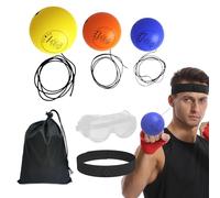 Boxing Reflex Ball, Kids Training Gear, Beginner Reaction Ball, PU Foam Hand-Eye Tool, Regolabile Headband, Coordinamento Esercizio, Fitness Equipment, Multi Size Set