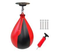 Boxing Speed Bag?Pear-Shaped Sandbag, Speedbag Boxing Set for Training, Dangling Pear Shaped Speed Bag, Portable Swivel Ball for Boxing, Reusable Boxing Ball for Gym, Men Speedbag Boxing Ball for
