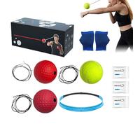 Boxing Training React Ball - Wearable Silicone Headband, Reflex Speed Tool, Coordination Exercise Equipment with Adjustable Fit, Fitness Practice Accessory for Beginners Teens Gym Home Travel Use