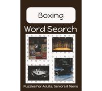 Boxing Word Search Puzzle Book: Fun, Easy to Read Print About Boxing | 6x9 Inches | 50+ Puzzles... Gift for Vacation, Holidays, Birthdays and Free Time