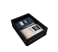 BOXIO - TOILET UP: Rialzo per Sedile WC da Campeggio, 40 x 30 x 12 cm, Set con Lettiera di Canapa, Shake, Eurobox - Accessorio Perfetto per il Campeggio, Altezza 38 cm